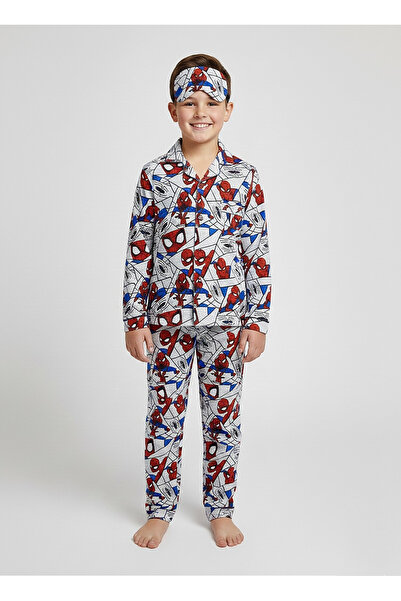 Beka Kids Σετ πιτζάμες για αγόρια με μοτίβο χαρακτήρων με κουμπιά μπροστά - μ...