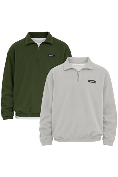 pandy 2'li Paket Unisex Standart Fit Rahat Kesim Tüylenme Yapmayan Soğuk Geçi...