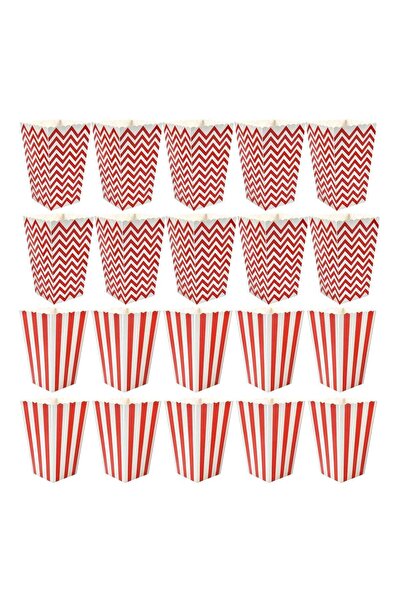 Generic 20Pcs Paper Popcorn Boxes, Small Popcorn Buckets for Kids and Family ...