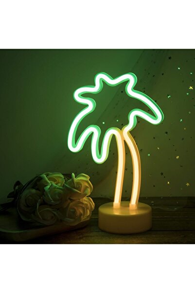 Slasa LED Neon Night Light 29x18 cm – USB/Battery Powered Neon Light for Room...