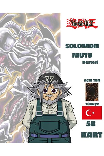Cakmak Oyun Dukkani Yu-Gi-Oh! Türkçe Büyük Baba Solomon Muto Destesi 58 Yugio...