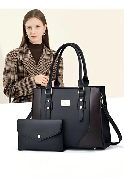 Generic 2PCS Handbag and Purse Set for Women Crossbody Leather Tote Top Handl...