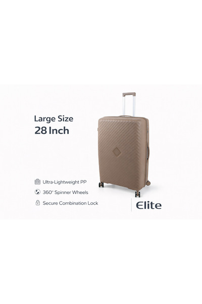 Elite - Premium Hard-Shell Luggage 28 inch – Lightweight Spinner Suitcase – B...