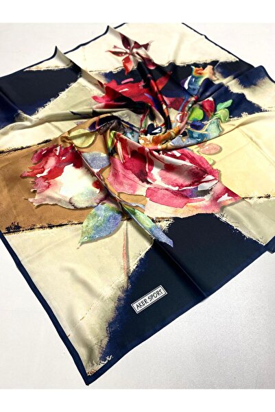 Aker Polyester Scarf 7488769 - 921 Light Green Abstract Pattern