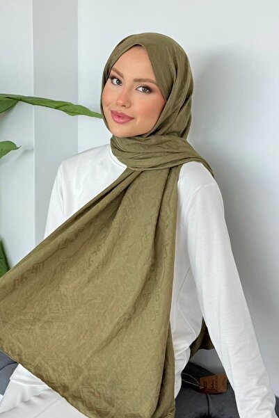 Hazamoda شال قطني أخضر