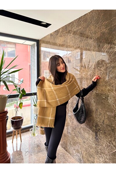 NEW JOURNAL Women's Camel Patterned Shawl Nj43