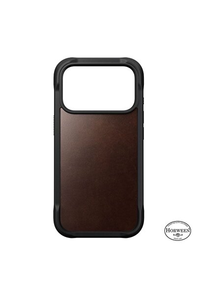 Nomad Rugged Leather Case for iPhone 17 Pro - Brown