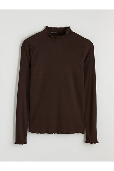 LC Waikiki Rmz Gi̇yi̇m Farkliyla Ruffled Judge Roba Collar Women's Bodysuit