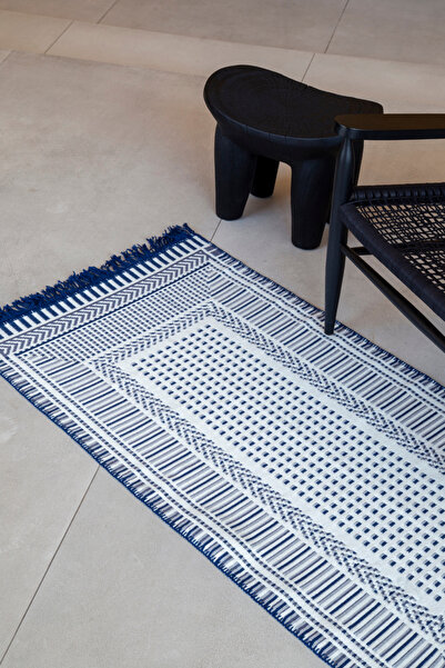 SESLİ TEKSTİL Kilim 80x150 - Lacivert