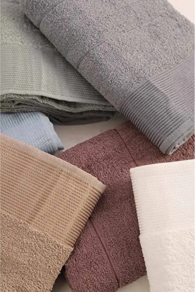 Bella Home منشفة حمام شازيلي 90×150 صديقة للبيئة - 2400 جرام (6 قطع) - 100% قطن