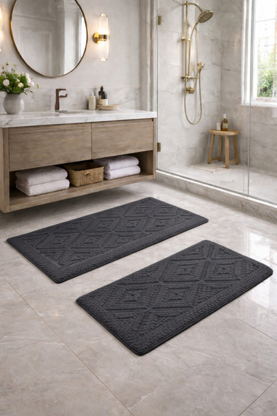 Özdilek Twin Diamond 2-Piece Cotton Toilet Set
