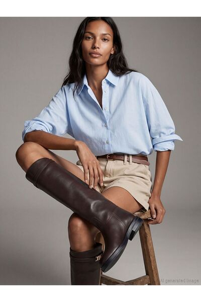 LC Waikiki LCW STEPS Deri Görünümlü Kadın Çizme