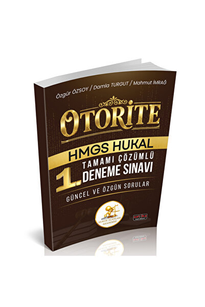 Savaş Yayınevi Otorite HMGS HUKAL Tamamı Çözümlü 1. Deneme Sınavı Savaş Yayın...
