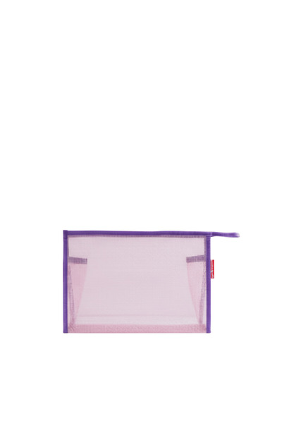 Baghashtag Pink Mesh Clutch Bag
