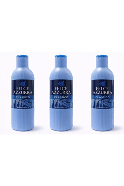 Felce Azzurra Set 3 x Gel de duș Classico – 650 ml/buc, parfum clasic italian
