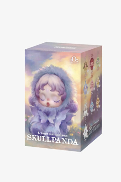 HOŞGARDENS Skull Panda İmpressionisme Serisi Kutu Peluş Oyuncak Anahtarlık Su...