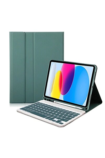 Alstrap Samsung Galaxy Tab S6 Lite P610/P613 Uyumlu Kablosuz Kalemlikli Klavy...