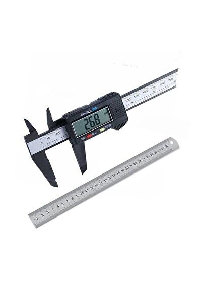 Tograt Dijital Kumpas 150mm (Pil Dahil - Kutulu) İç Dış Çap Derinlik Ölçer + ...