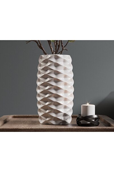 Havalı Tasarım Nordic Shape – Geometrik PLA 3D Baskı Vazo