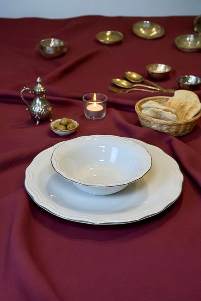 qtahya homes queen of kütahya Luxury 6-Person Porcelain Bowl Set Gold Gilded