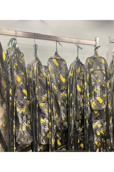 OEM Husă pescar cu 4 compartimente 195 cm