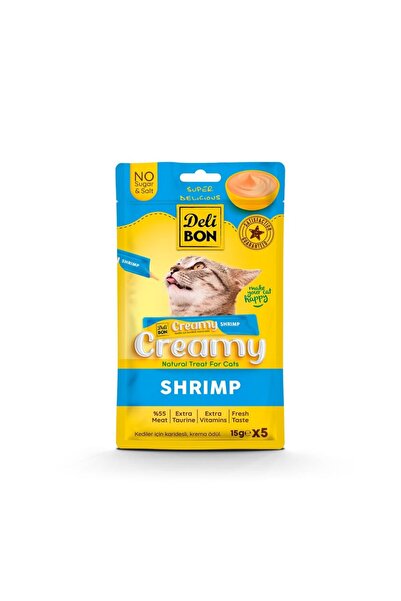 Delibon Creamy Ödül Maması Karidesli 15gr 5li Paket
