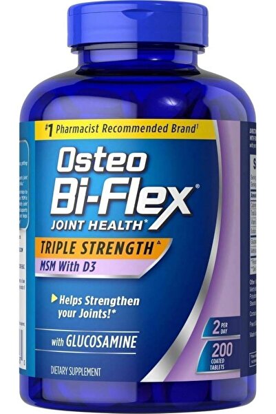Osteo Bi-Flex Triple Strength Glucosamine 1500 mg, MSM 1500 mg with Vitamin D...
