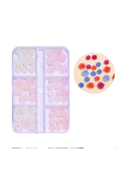 Pink Nails 3D Flower Set Sunlight