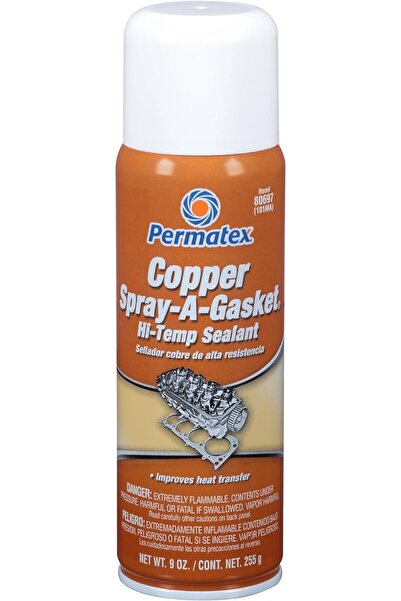 Permatex 80697 Copper Spray-A-Gasket Hi-Temp Adhesive Sealant, 9oz