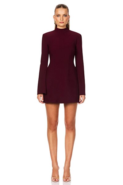 MODAS BALIKÇI MİNİ KREP ELBİSE