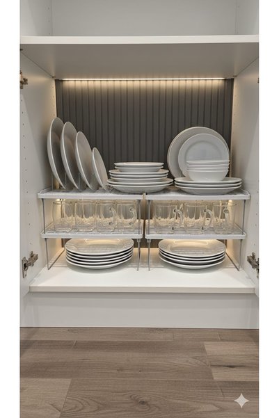 Real Mutfak In-Cabinet Shelf Organizer 4 Pieces, In-Cabinet Organizer