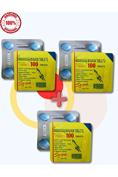 HİGUERA Vega 100mg 3 dizi 4'lü toplam 12 tablet Serleştirici7 Geciktirici7 Pe...