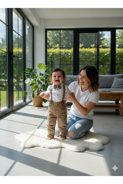 Momivi Kids طقم أطفال كلاسيكي للأولاد الصغار مع ربطة عنق