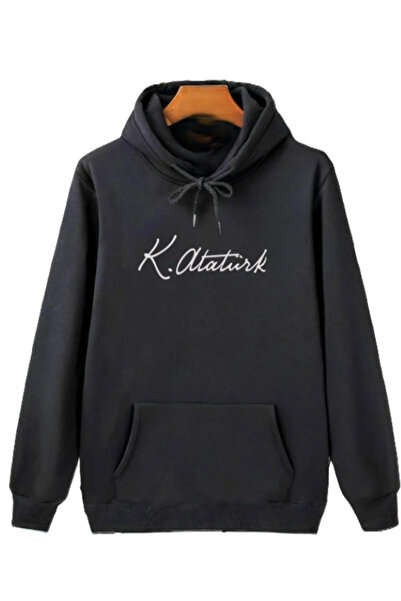 ALCİNOUS ΜΑΥΡΟ ΦΟΥΤΕΡ ΜΕ ΚΟΥΚΟΥΛΑ ΚΑΙ ΣΤΑΜΠΑ ΥΠΟΓΡΑΦΗΣ ΑΤΑΤΟΥΡΚ