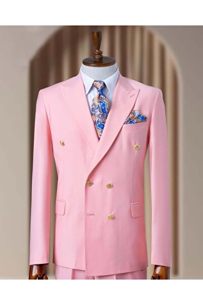 WENNO Double-Breasted Italian Cut Suit