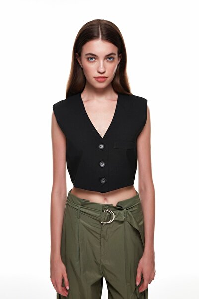 Quzu سترة نسائية 14157 أسود