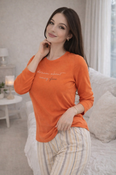 sleeproom Penye Uzunkol Kadın Pijama Takım