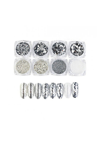 Pink Nails NAIL ART Glitter Set 8 Mix Glitter #9