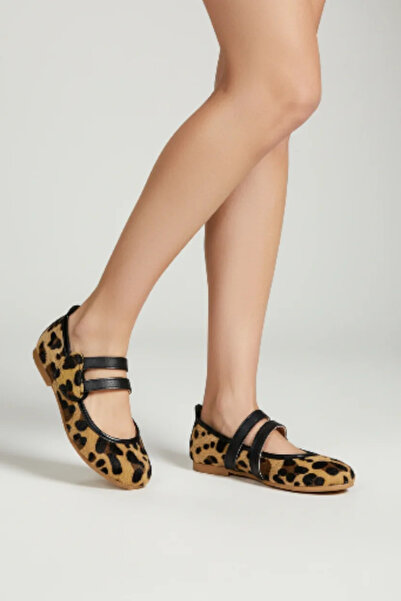 PATİK BEBE Babet ortopedice elegante pentru fete, cu imprimeu leopard stratur...