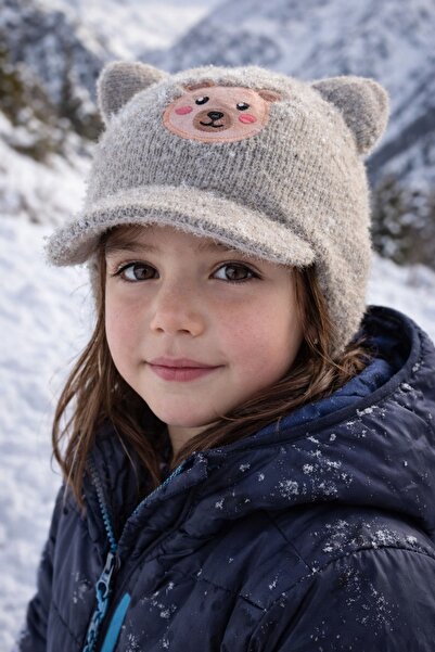 LAGRANZE Little Bear Girl's Winter Beanie