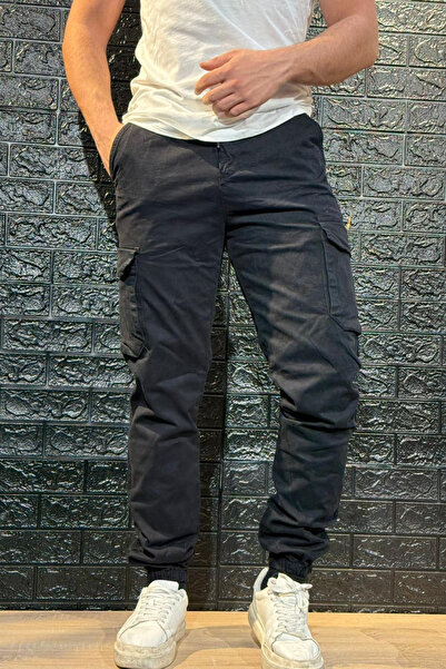 sunfyre Men's 100% Cotton Gabardine Stretch Fabric Fabric Slim Fit Cargo Pants