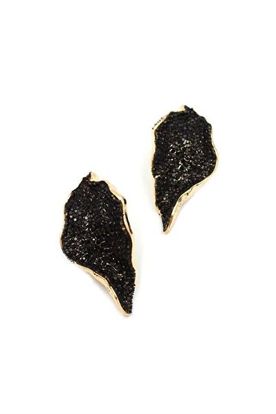 MENESSA أقراط حجر - أسود