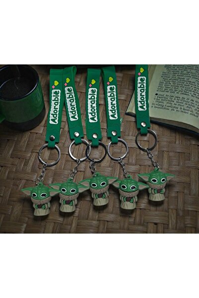 accessoriess Baby Yoda (Grogu) Figürlü Anahtarlık 1 Adet– Star Wars Temalı Se...