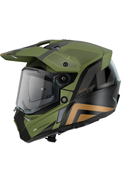 AXXIS Wolf Ds Hydra Mat Yeşil Motosiklet Enduro Off-Road Turing Kask