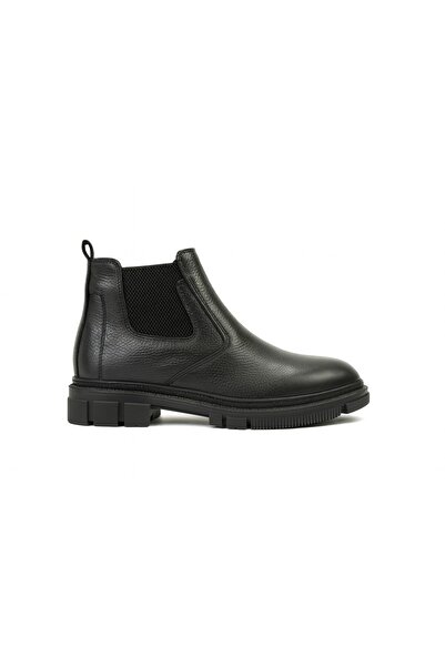 DASSLER Men's Leather Ankle Boots Men's Leather Cold Resistant Winter Orthope...