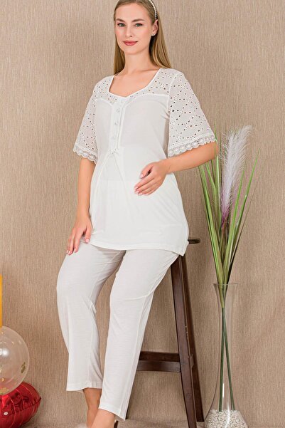 REN Set de pijamale pentru maternitate, cu mâneci scurte, din 2 piese, pentru...