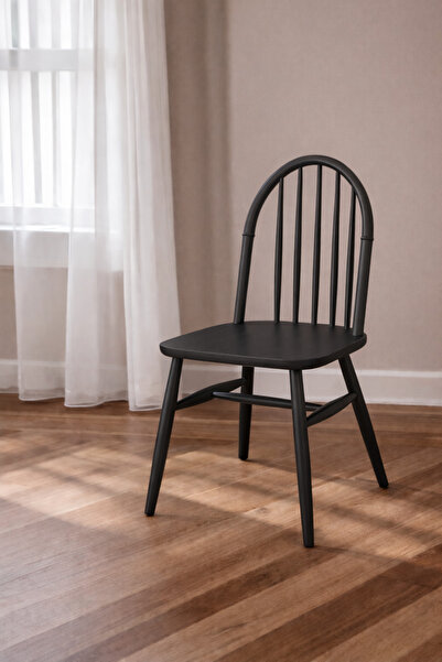 METSAN AKSESUAR Ada Sandalye Siyah (Döşemesiz)