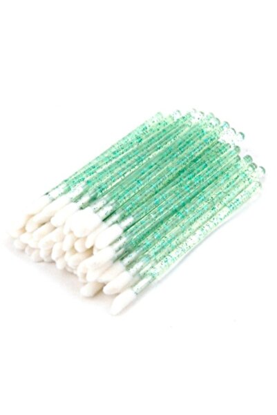 Pink Nails Set 50 Glitter Green Applicators