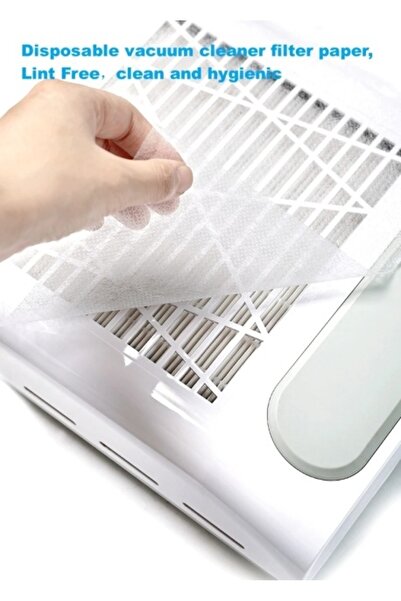 Pink Nails Set de 100 de foi de protecție albe pentru aspirator