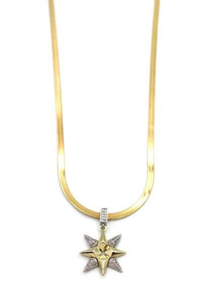 MENESSA Northern star italian chain necklace - gold